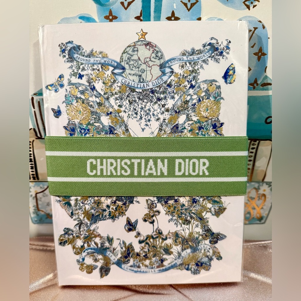 Christian Dior blue, around the world, butterfly, and Floral Notebook. NEW!